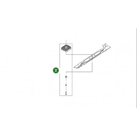 Kit lame et support tondeuse Husqvarna 592870401