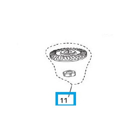 Pignon couronne renvoi angle sécateur BCL23 BAHCO BCL2311