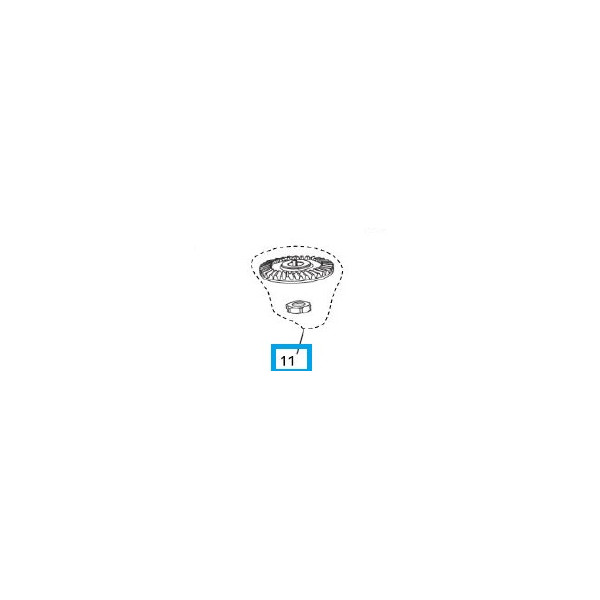 Pignon couronne renvoi angle sécateur BCL23 BAHCO BCL2311