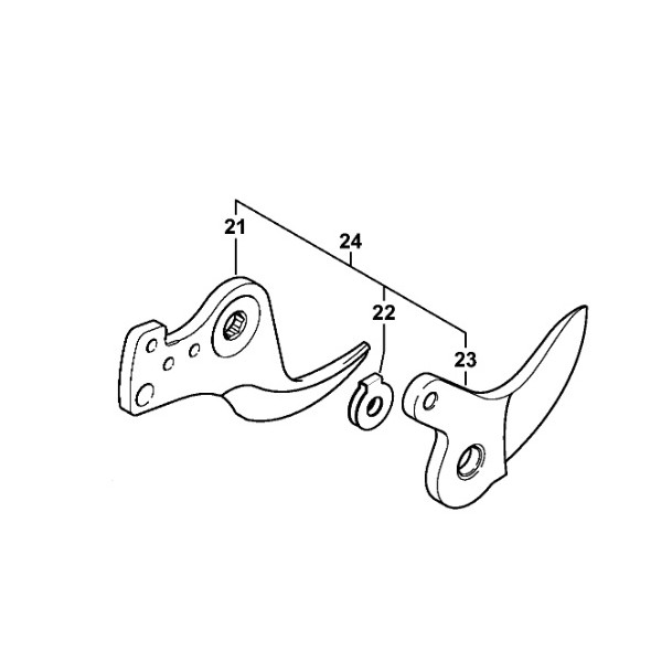 Jeu de lames de sécateur ASA85 STIHL 48610074200