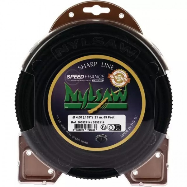 Fil de débroussailleuse denté "NYLSAW" Ø 4mm