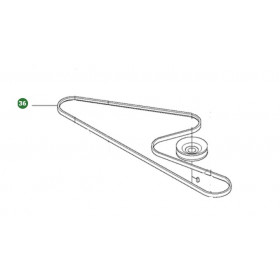 Courroie lame plateau COMBI 103cm 589534401 HUSQVARNA