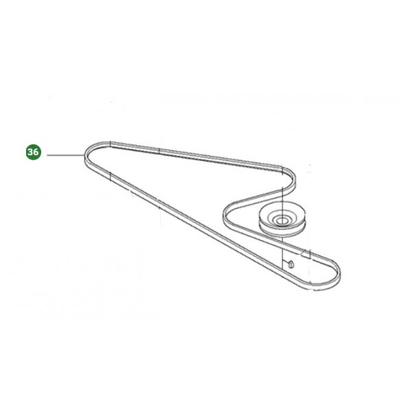 Courroie lame plateau COMBI 103cm 589534401 HUSQVARNA