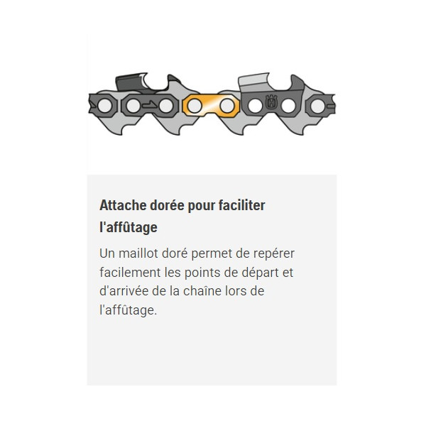 Chaîne X-CUT S93G Semi chisel 3/8” mini 1.3mm 30cm HUSQVARNA