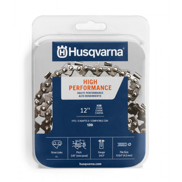 Chaîne H38 PIXEL 45 maillons 3/8" MINI 1,1 mm 30cm HUSQVARNA