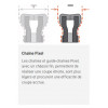 Chaîne X-CUT SP33G Semi chisel pixel .325" 1,3mm 50cm  HUSQVARNA