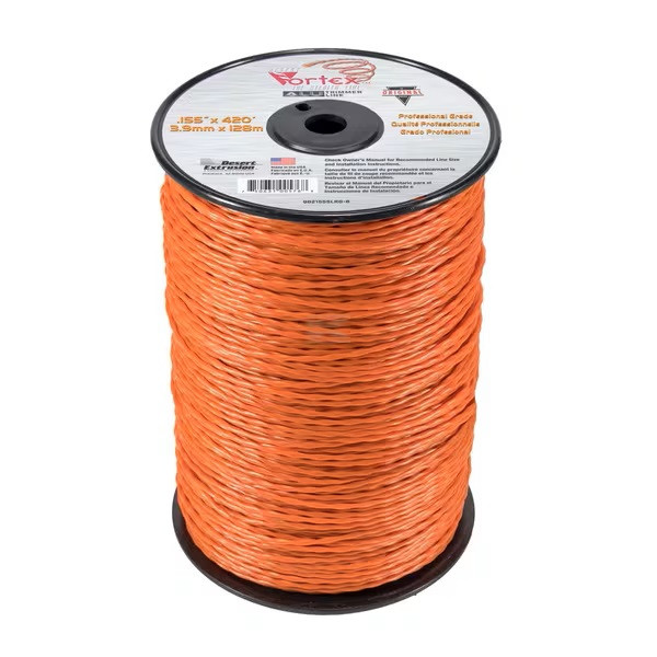 Fil débroussailleuse nylon alu 3,9mm/128m VORTEX