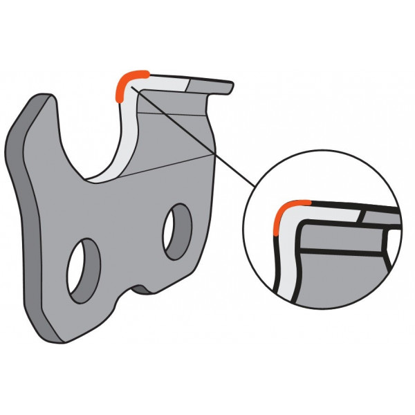 Chaine X-CUT S85 Semi chisel 3/8” 1.5mm HUSQVARNA