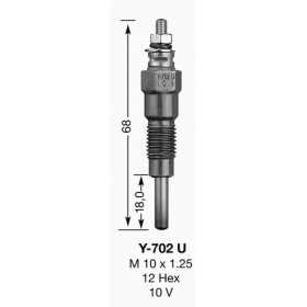 Bougie de préchauffage Y702U NGK