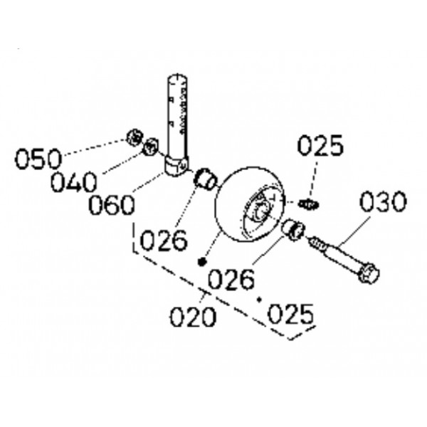 Galet complet K535142100 KUBOTA2