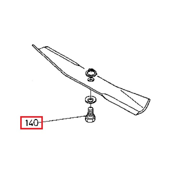 Vis de lame 6607161852 KUBOTA