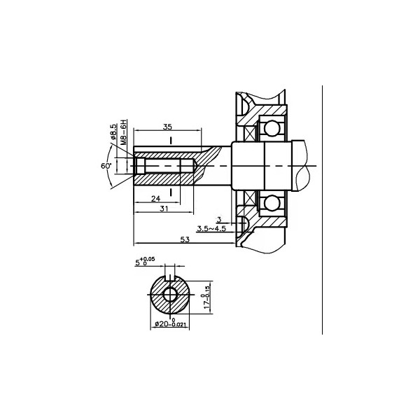 Moteur Horizontal 5.5HP G200FA LONCIN
