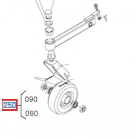 Roue orange RC50C-FC3 KUBOTA W780000262