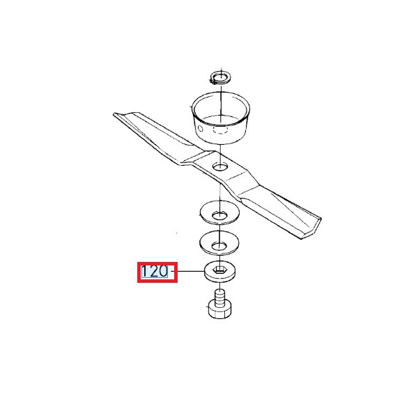 Rondelle frein tondeuse RC48 KUBOTA K537134392