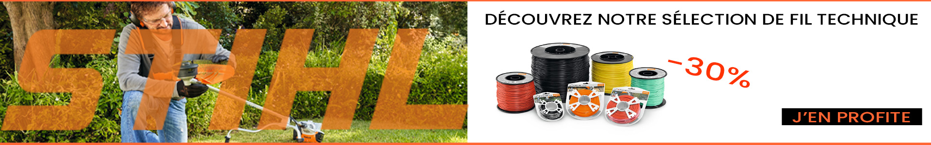 25% de remise sur le fil débroussailleuse STIHL